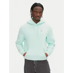 TOMMY HILFIGER - Polerón Hoodie Solid Con Logo Verde Tommy Jeans