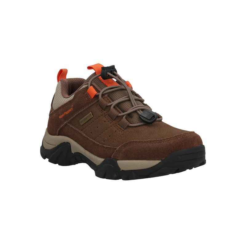 HUSH PUPPIES - Zapatilla Niño Pluto Café HUSH PUPPIES