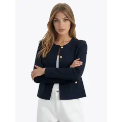TOMMY HILFIGER - Chaqueta Interlock Gold Azul