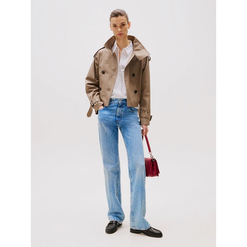 TOMMY HILFIGER - Jeans Bootcut Relaxed De Talle Alto Azul Tommy Hilfiger