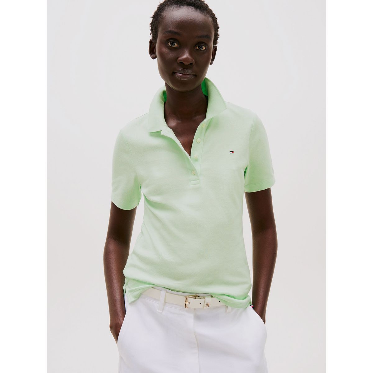 TOMMY HILFIGER - Polo 1985 Collection Slim Fit Verde Tommy Hilfiger