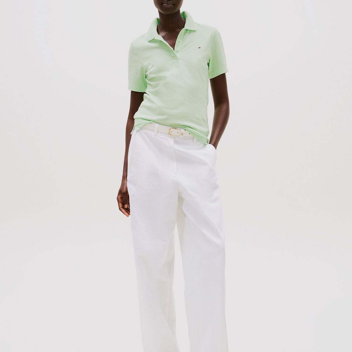 TOMMY HILFIGER - Polo 1985 Collection Slim Fit Verde Tommy Hilfiger