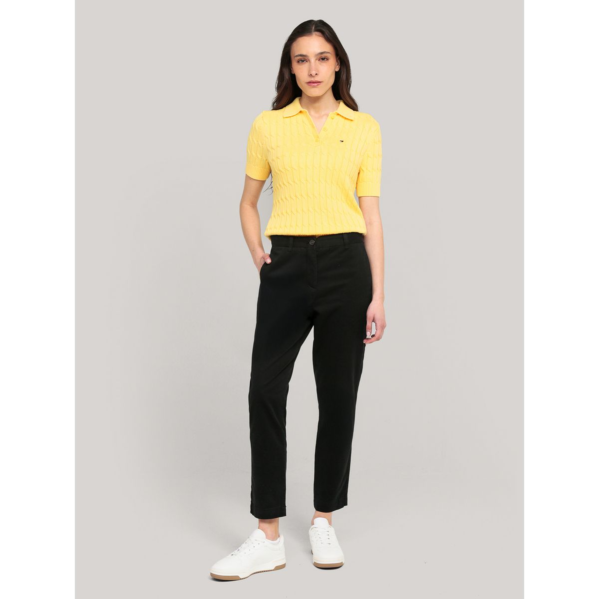 TOMMY HILFIGER - Pantalón Chino Slim Fit Negro Tommy Hilfiger