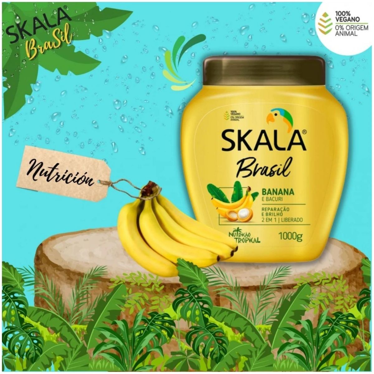SKALA - Mascara Banana Y Bacuri 2en1 1kg Skala Brasil