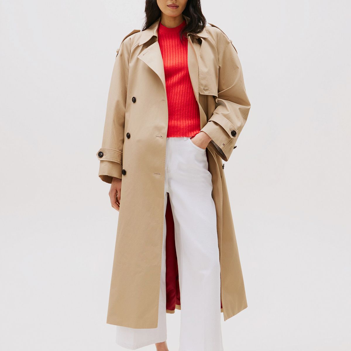 TOMMY HILFIGER - Jeans Wide Leg De Talle Alto Blanco Tommy Hilfiger