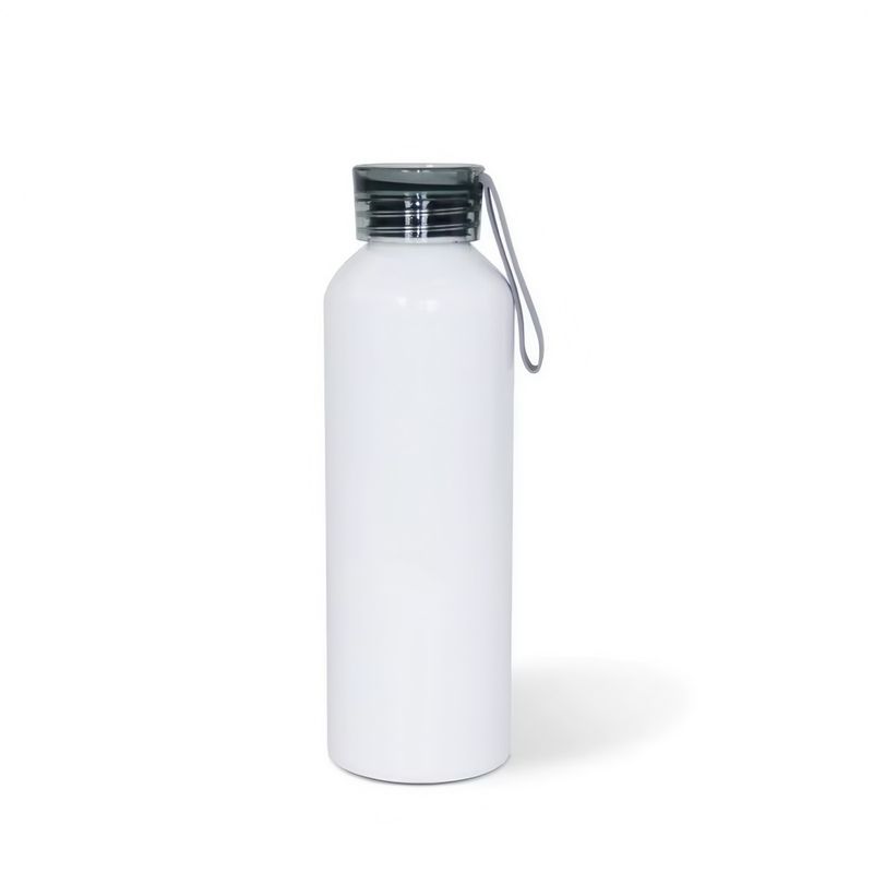 TODOK - Pack 12 Botellas Sport Para Sublimación 750ml Tapa Color Negra