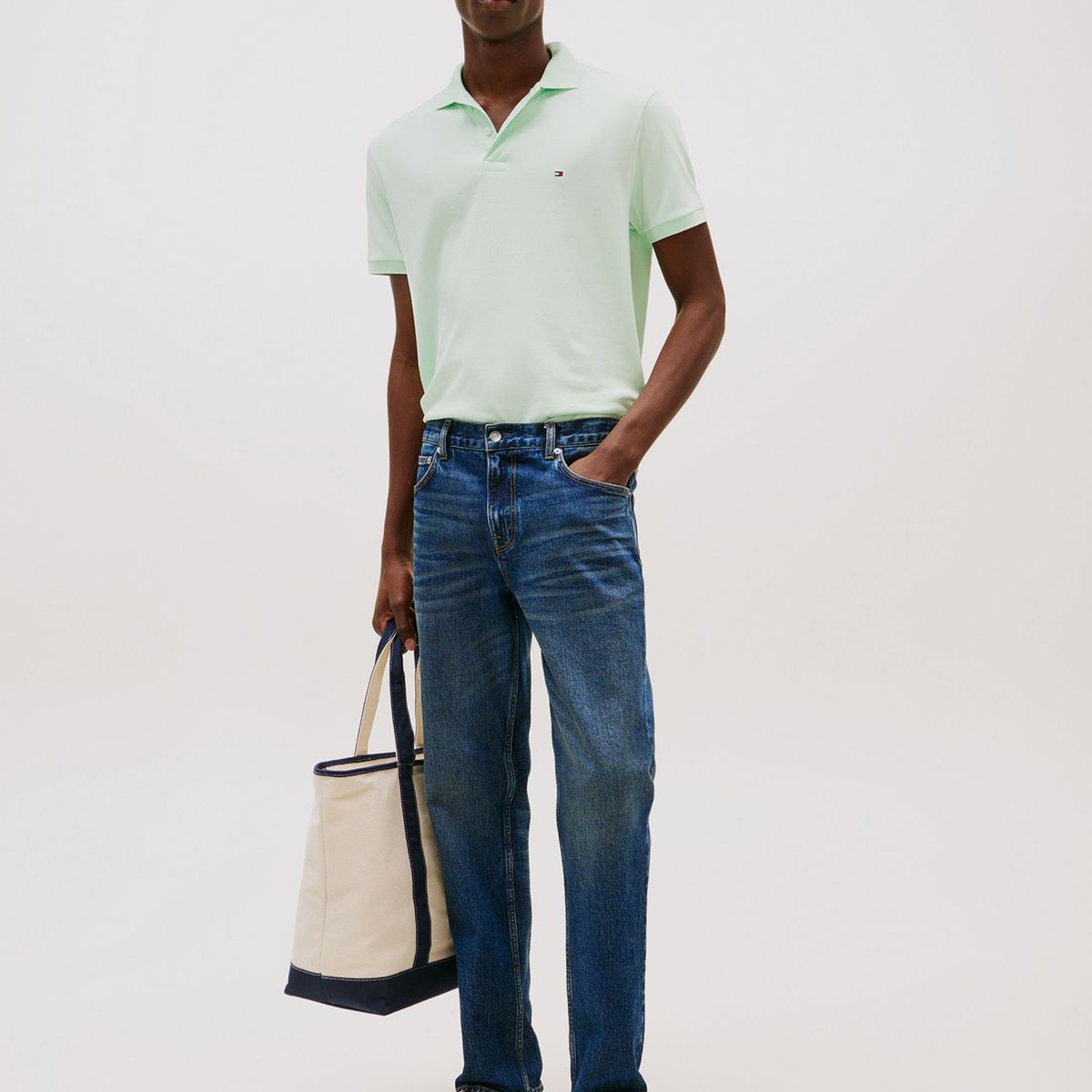 TOMMY HILFIGER - Polo Liquid Cotton Regular Fit Verde Tommy Hilfiger