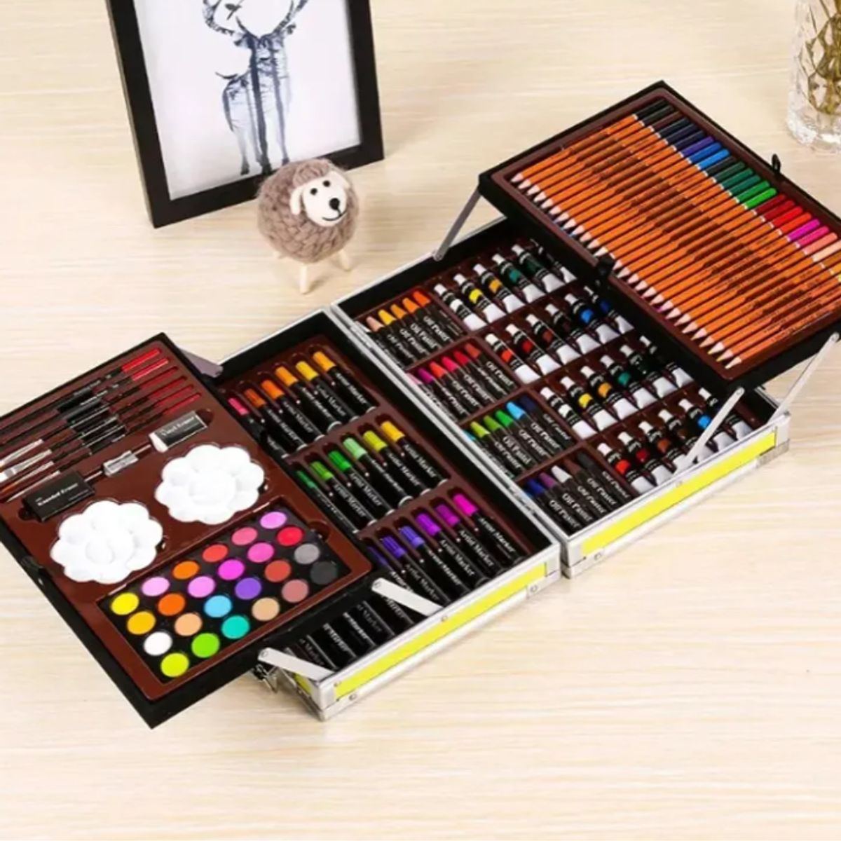 GENERICO - Kit Dibujo Para Niños de 145 Piezas Pintura y Arte