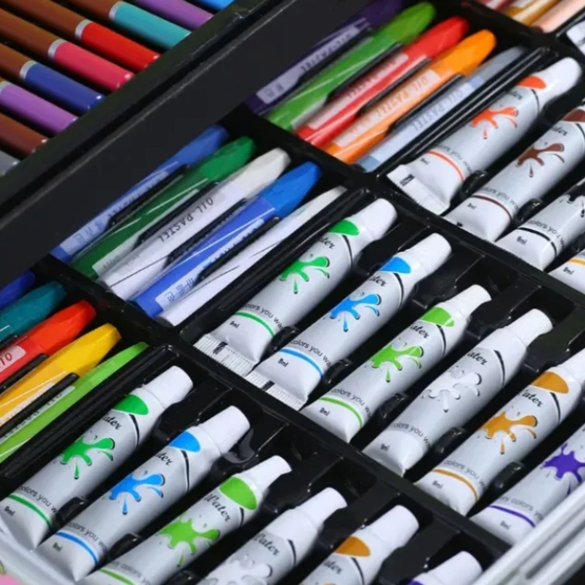 GENERICO - Kit Dibujo Para Niños de 145 Piezas Pintura y Arte
