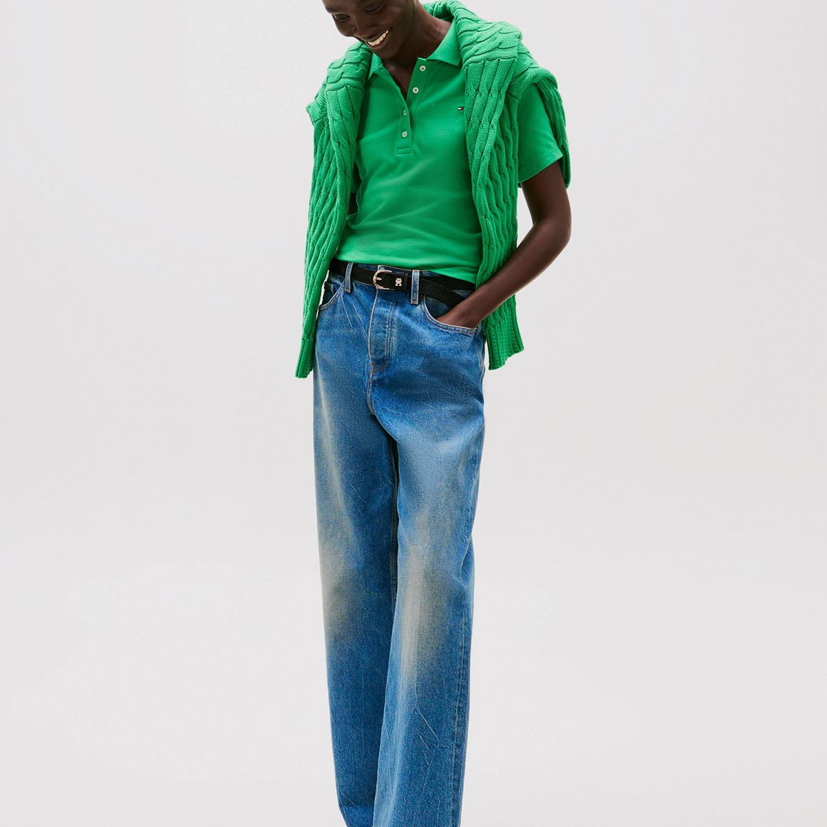 TOMMY HILFIGER - Polo 1985 Collection Slim Fit Verde Tommy Hilfiger