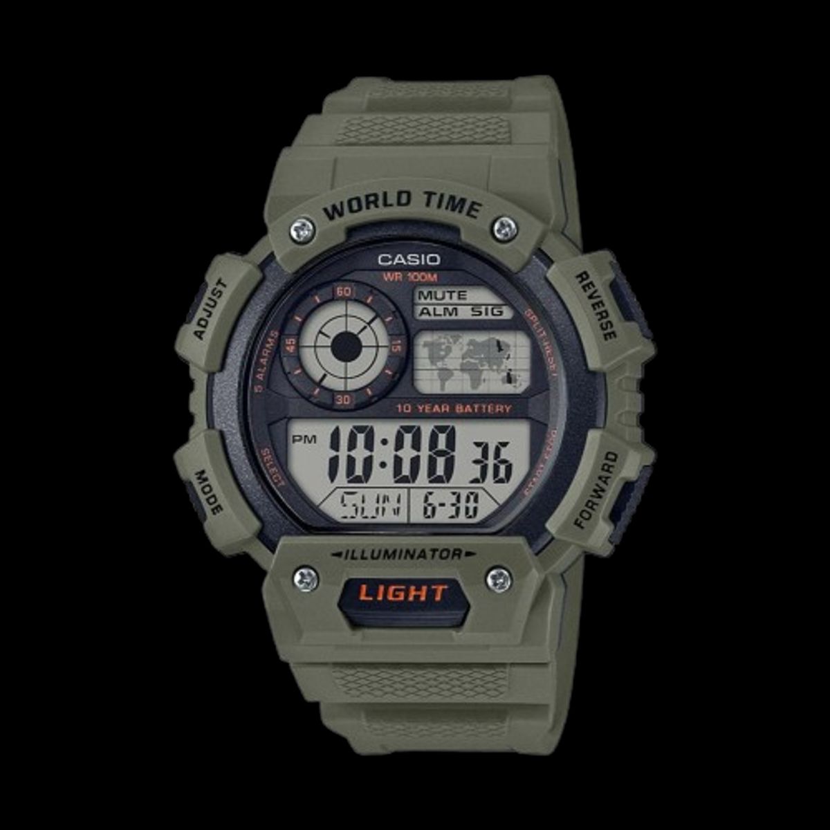 CASIO - RELOJ CASIO AE1400WH-3A HOMBRE DEPORTIVO SUMERGIBLE