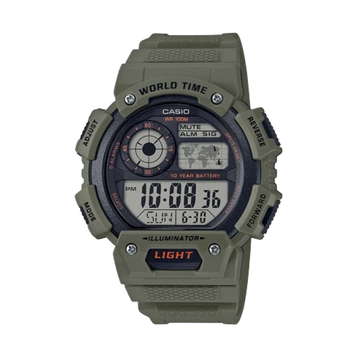 CASIO - RELOJ CASIO AE1400WH-3A HOMBRE DEPORTIVO SUMERGIBLE