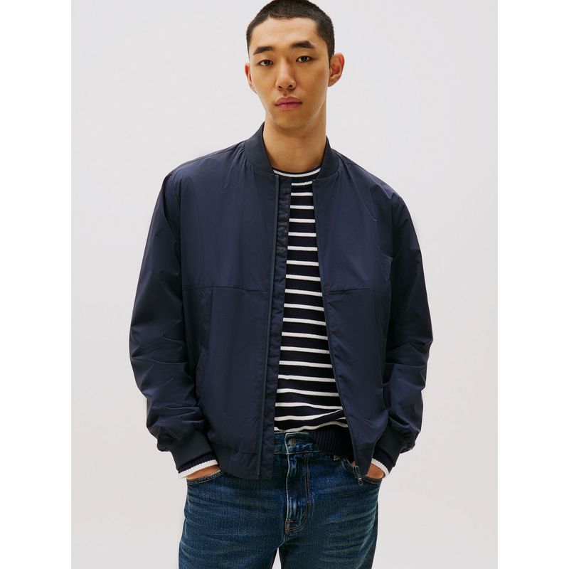TOMMY HILFIGER - Chaqueta Bomber Repelente Al Agua Azul Tommy Hilfiger