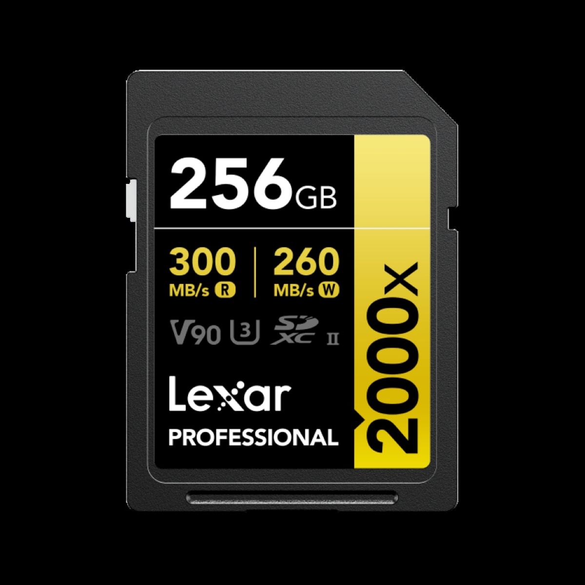 LEXAR - Memoria SD Lexar Gold Series 2000x 256GB UHS-II U3 V90 8k