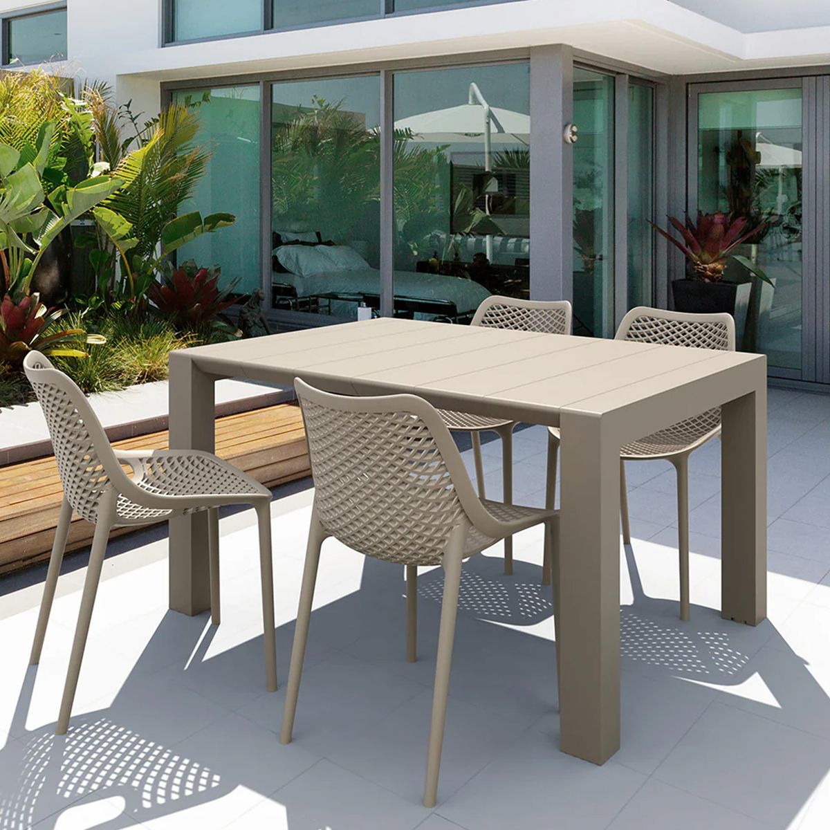 DECO EXTERIOR - 4 Sillas de exterior Air color Arena