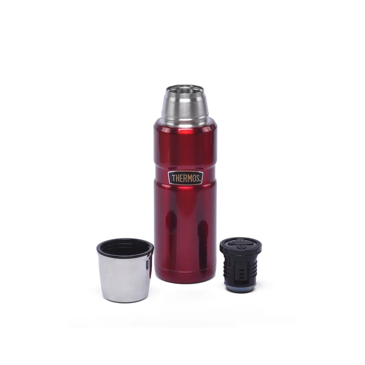 THERMOS - TERMO LIQUIDO ACERO INOX 470ML KING ROJO