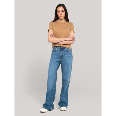 Imagen 2 del producto Polera De Corte Regular Con Logo Beige