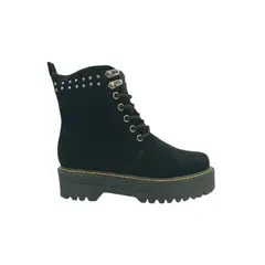 HERIEL - Botín Negro Gamuza Mujer