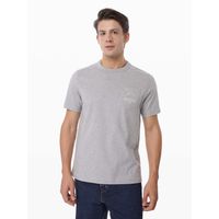 Polera Arch Pocket Con Logo Gris