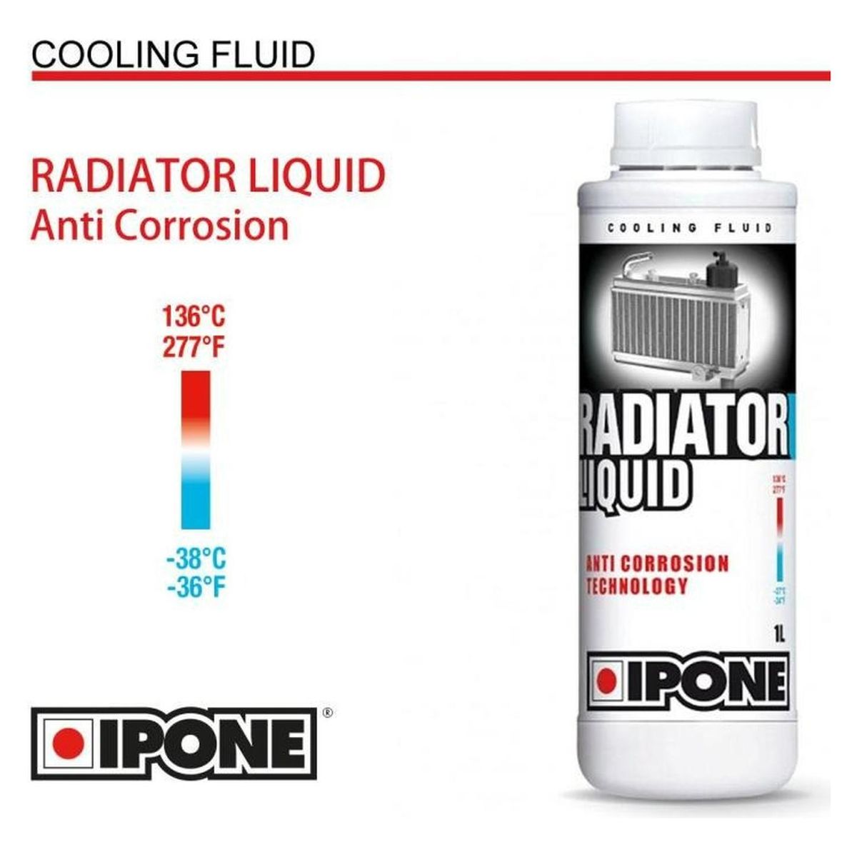 IPONE - Refrigerante Y Anticongelante Moto Ipone Mezcla Precisa 1l