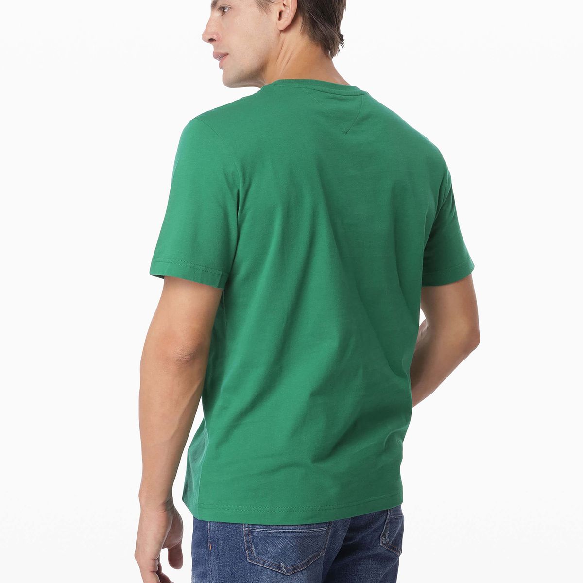 TOMMY HILFIGER - Polera Colour To Colour Logo Verde Tommy Hilfiger