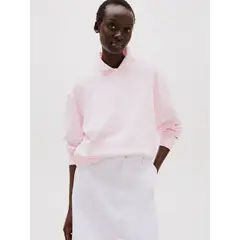 TOMMY HILFIGER - Polerón De Cuello Redondo Con Logo Rosado