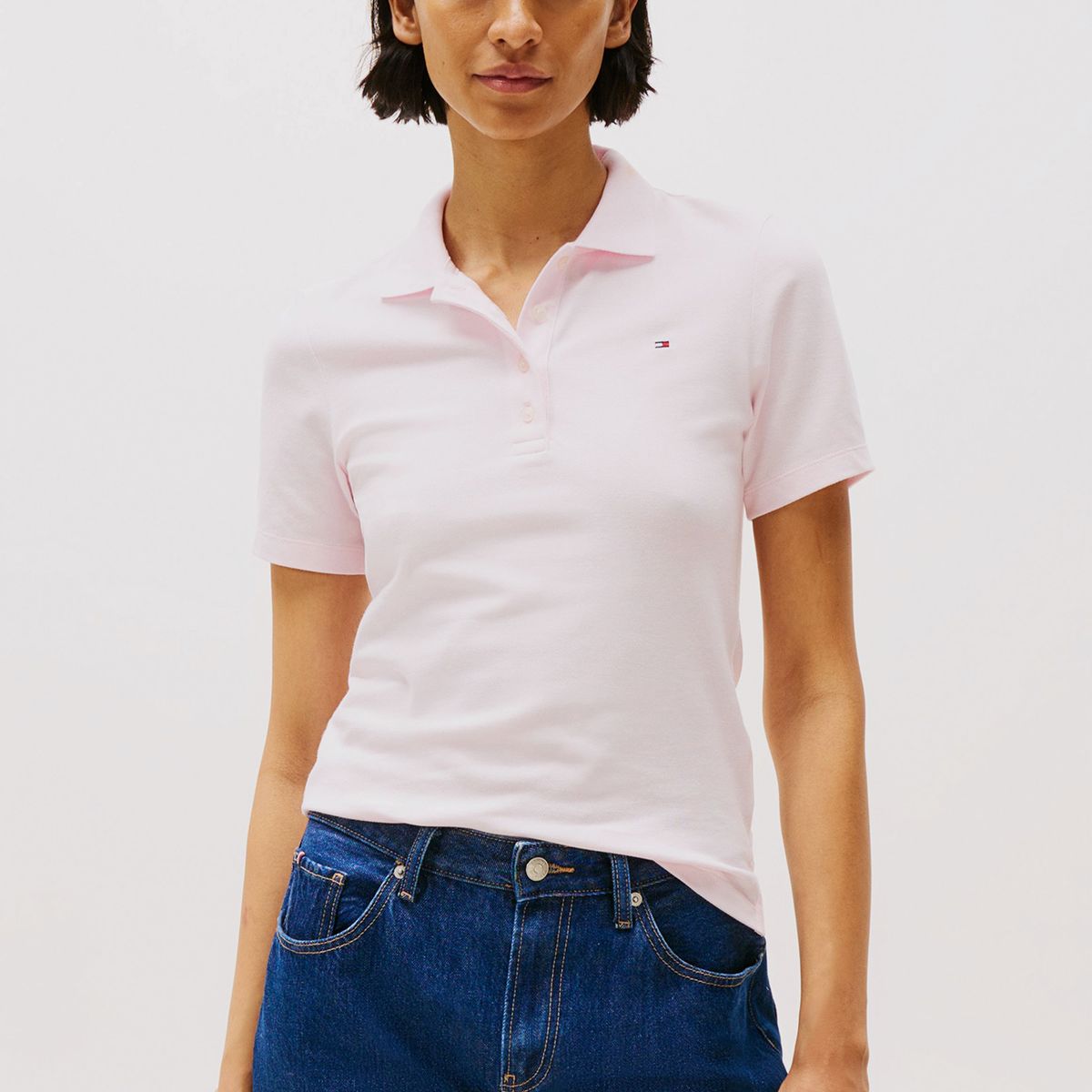 TOMMY HILFIGER - Polo 1985 Collection Slim Fit Rosado Tommy Hilfiger