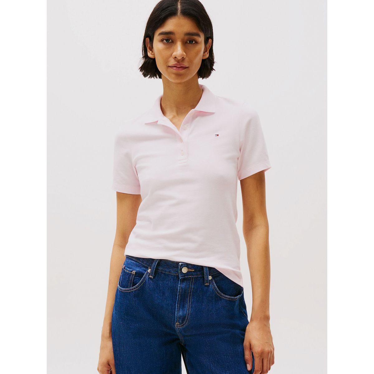 TOMMY HILFIGER - Polo 1985 Collection Slim Fit Rosado Tommy Hilfiger