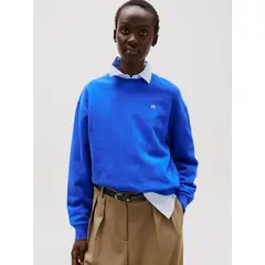 TOMMY HILFIGER - Polerón Contrast Flag Logo Azul