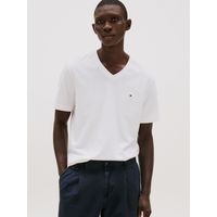 Polera Essential Cotton V-Neck Regular Fit Blanco