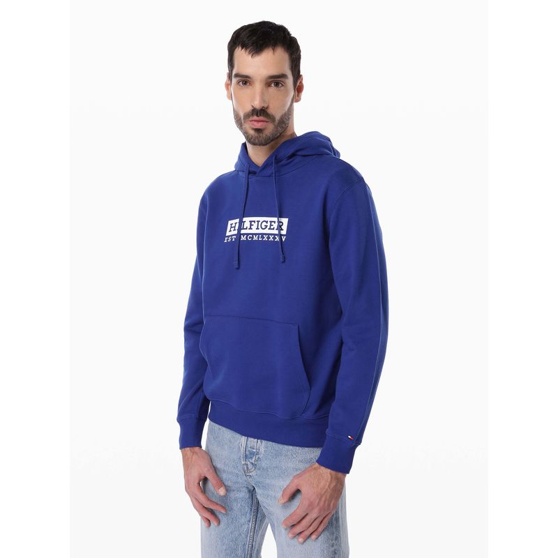 TOMMY HILFIGER - Polerón Hoodie Colour To Colour Logo Azul Tommy Hilfiger