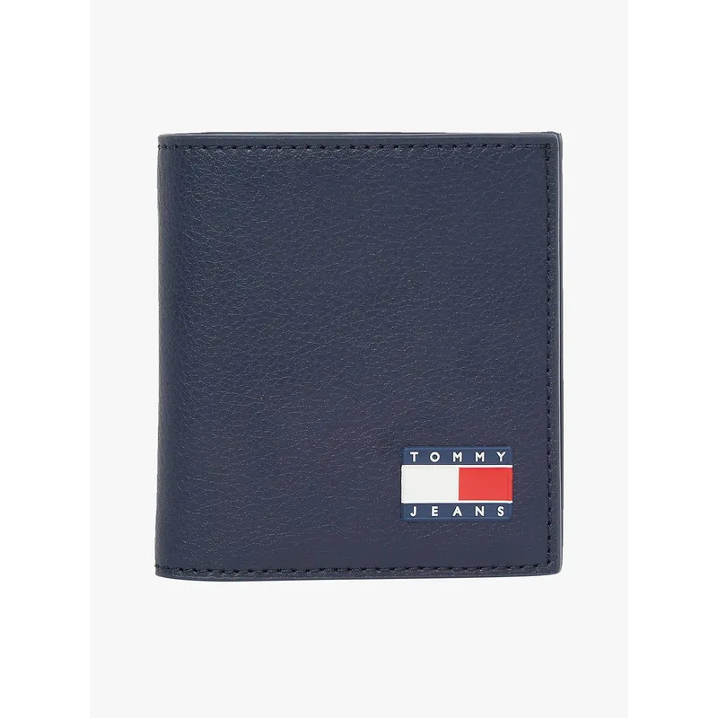 TOMMY HILFIGER - Billetera Heritage Plegable Azul Tommy Jeans