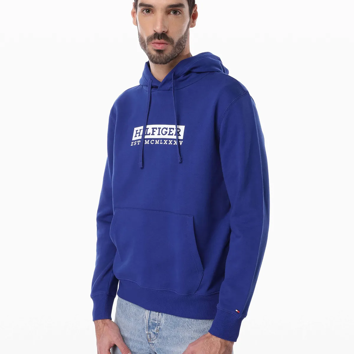 TOMMY HILFIGER - Polerón Hoodie Colour To Colour Logo Azul Tommy Hilfiger