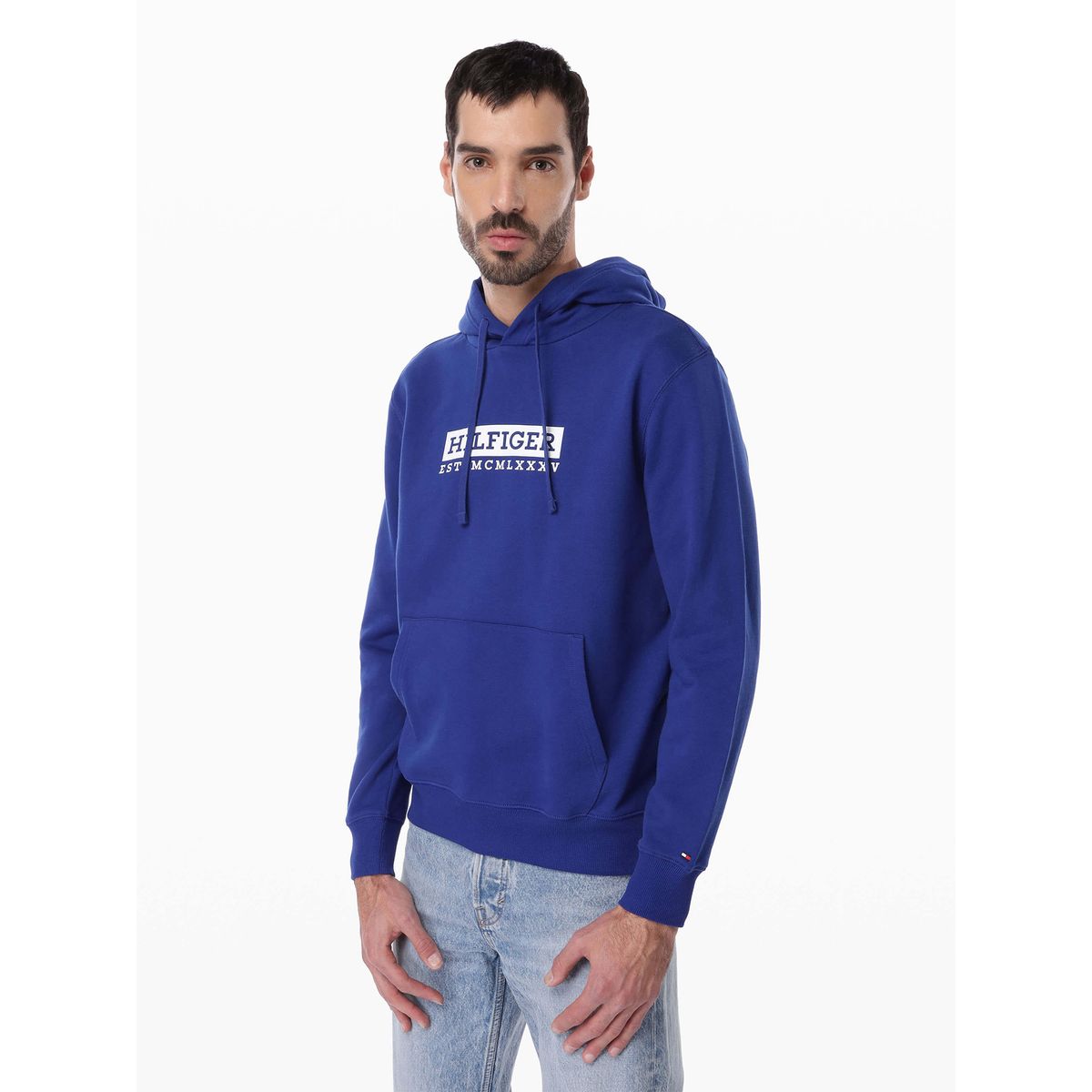 TOMMY HILFIGER - Polerón Hoodie Colour To Colour Logo Azul Tommy Hilfiger