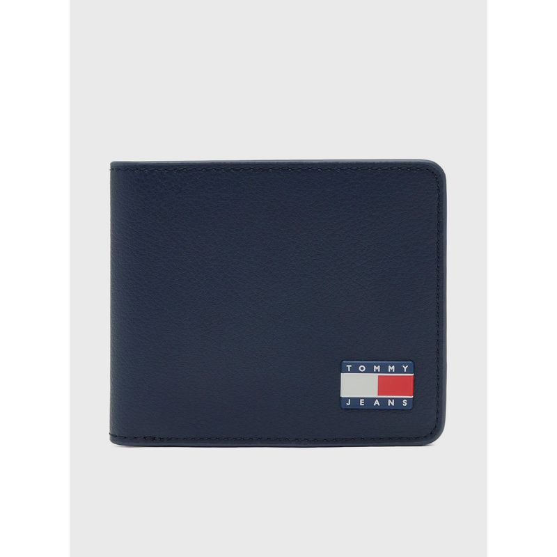 TOMMY HILFIGER - Billetera Heritage Con Logo Azul Tommy Jeans
