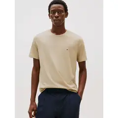 TOMMY HILFIGER - Polera Essential Cotton C-Neck Regular Fit Beige