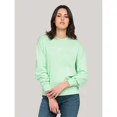 TOMMY HILFIGER - Polerón Modern Con Logo Verde