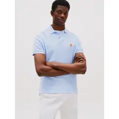 TOMMY HILFIGER - Polo Con Logo De Monogram Celeste