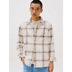 TOMMY HILFIGER - Sobrecamisa Texturizada Oversize Multicolor Tommy Jeans