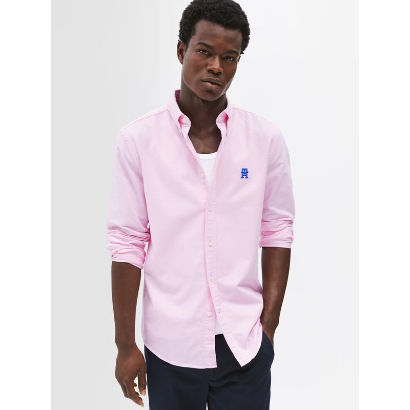TOMMY HILFIGER - Camisa Oxford Heritage Regular Fit Rosado Tommy Hilfiger