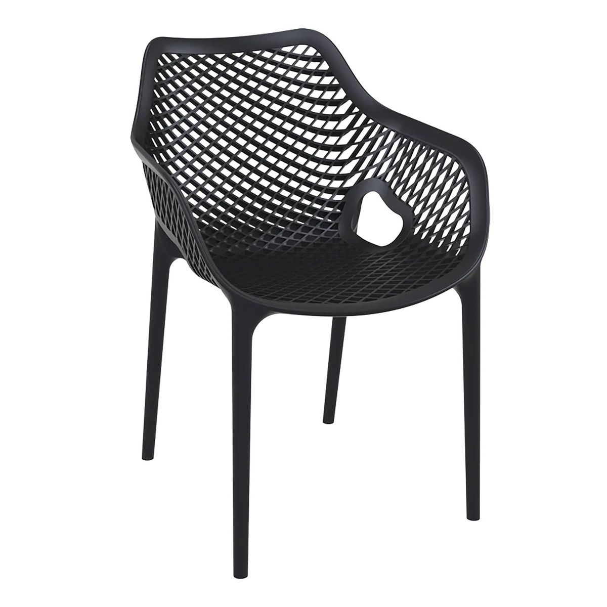 DECO EXTERIOR - 4 Sillas de exterior Air XL color Negro