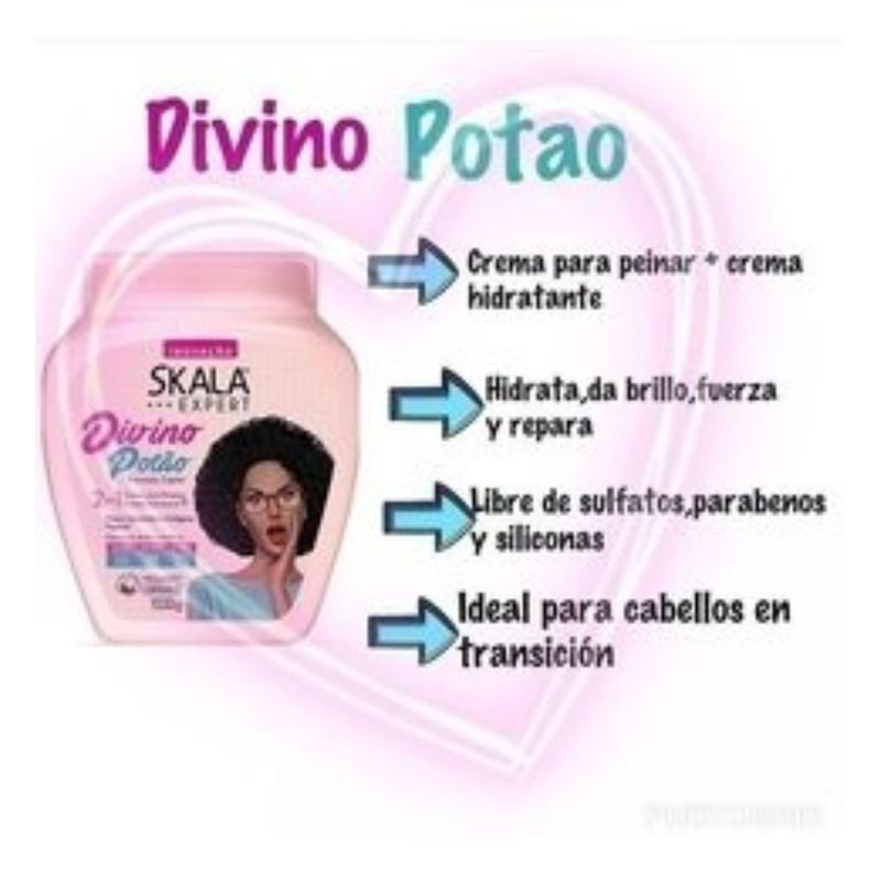 SKALA - Mascara Divino Potao 2en1 1kg Skala Expert Crespo Divino