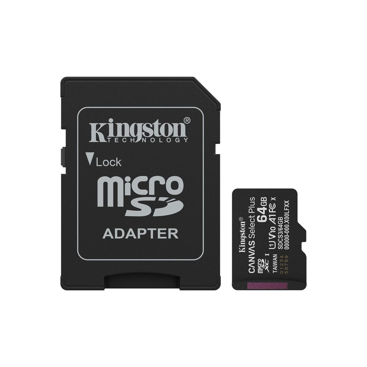 KINGSTON - Tarjeta MicroSDXC 64GB Kingston SDCS3 Canvas Select Plus