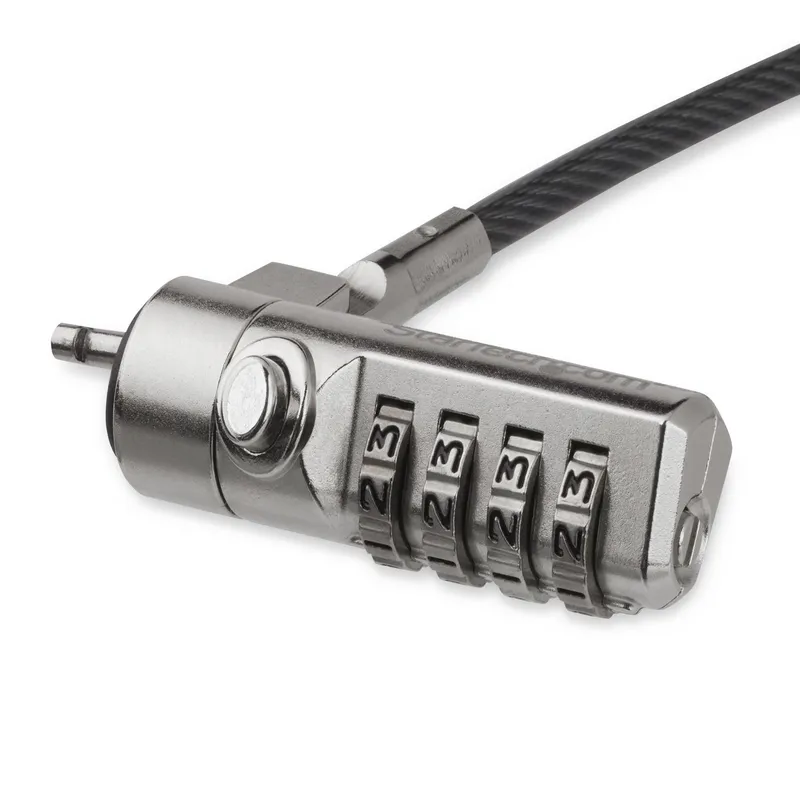 STARTECH - Cable de Seguridad 2m para Notebook Monitor Negro