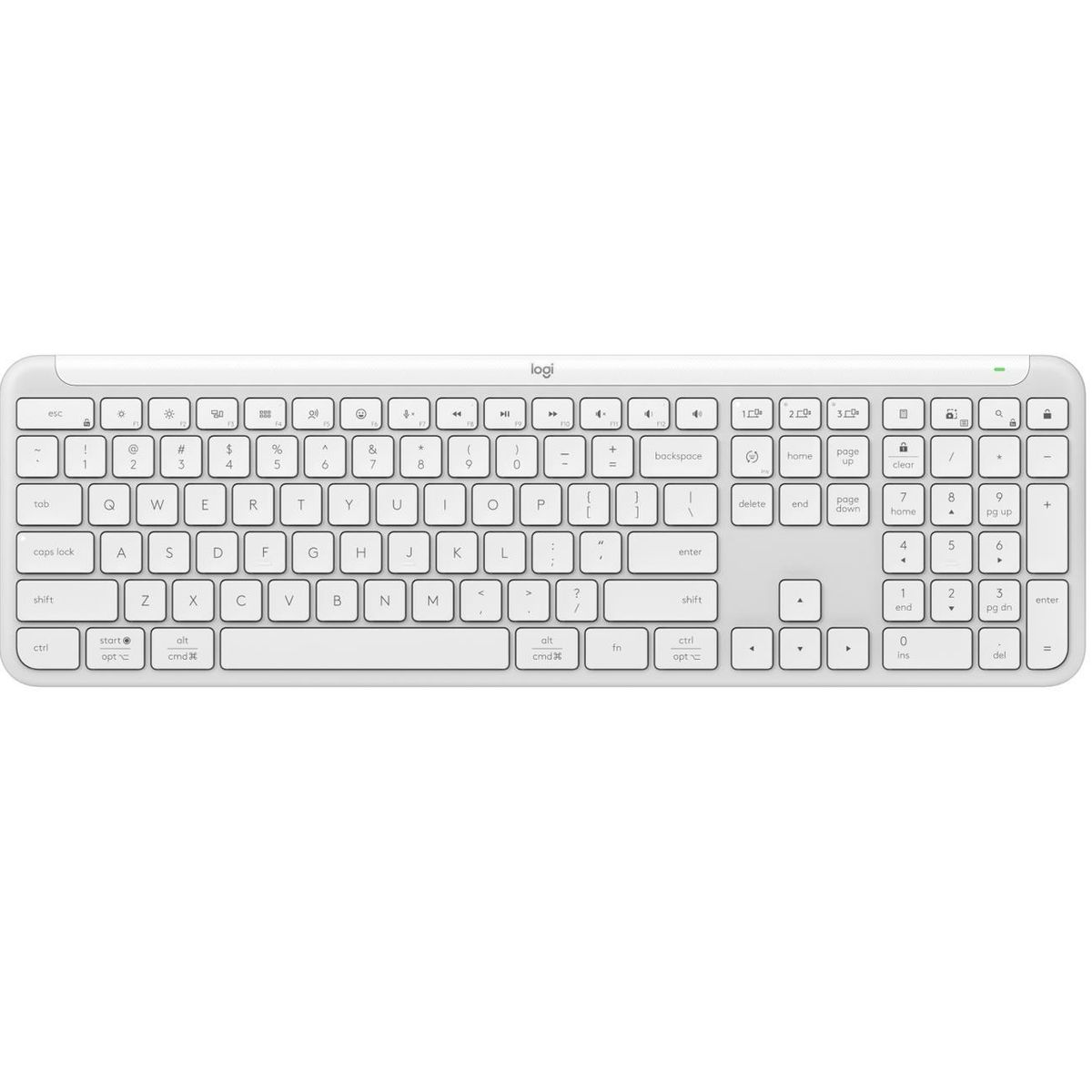 LOGITECH - Teclado inalambrico Signature Slim K950 Blanco Español