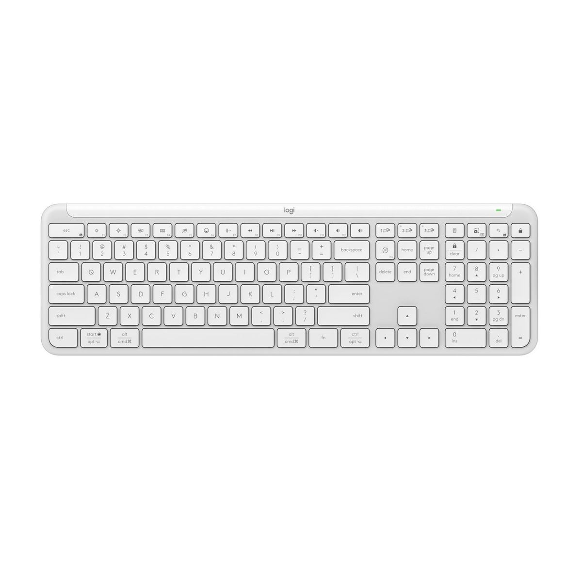 LOGITECH - Teclado inalambrico Signature Slim K950 Blanco Español
