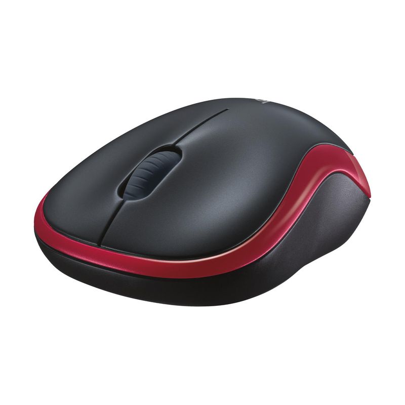 LOGITECH - Mouse Inalambrico Logitech M185 Rojo