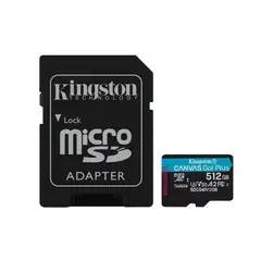 KINGSTON - Tarjeta MicroSD Canvas Go Plus de 512GB