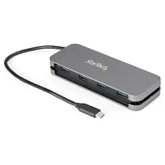 STARTECH - Hub USB C de 4 Puertos USB-A Gris