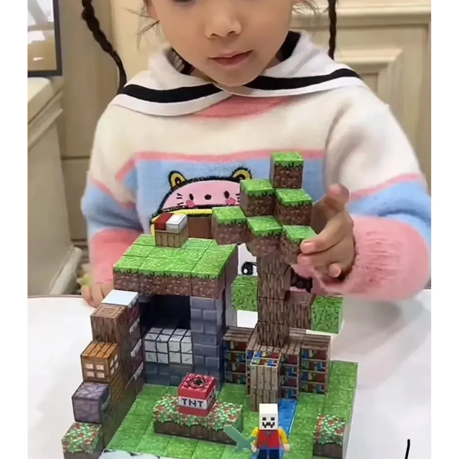 Armar Imantado Lego Imantado Cubos Magneticos X 96 Pcs Bloques De